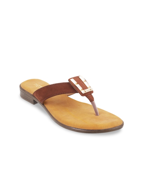 

Metro Women Brown Solid Suede Heels