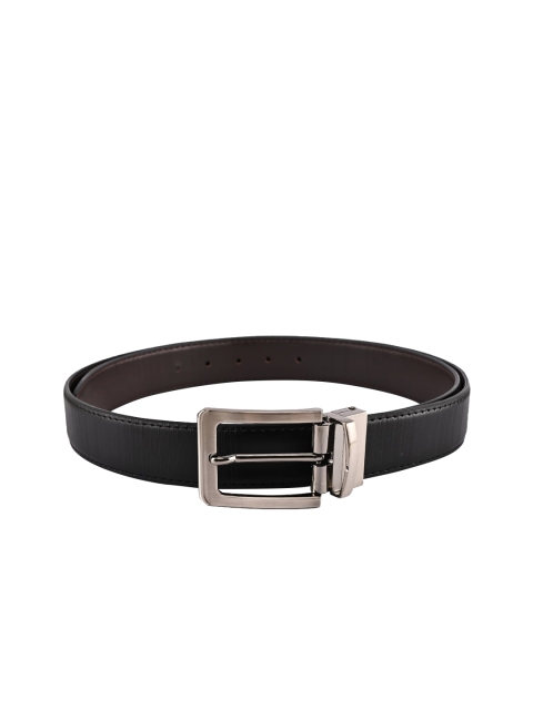 

BuckleUp Men Black & Brown Solid Belt
