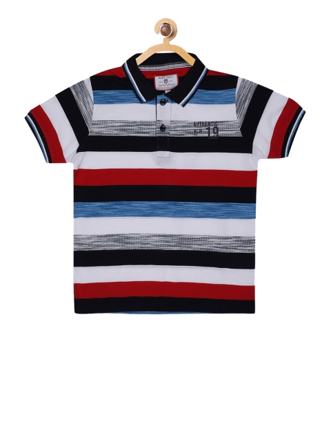 

Monte Carlo Boys Multicoloured Striped Polo Collar T-shirt, Multi