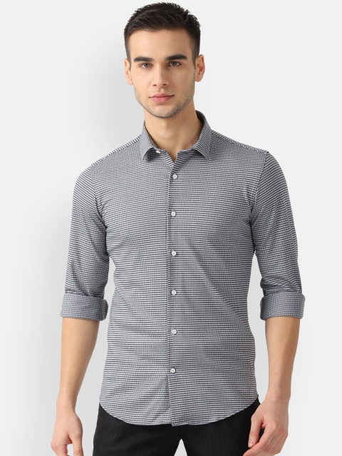 

Louis Philippe Sport Men Grey Slim Fit Self Design Casual Shirt
