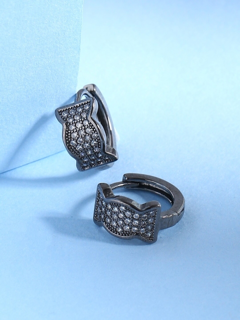 

Tistabene Silver-Toned Classic Hoop Earrings