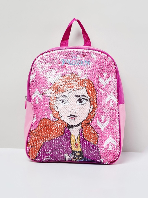 

max Fuchsia & Black Printed Tote Bag