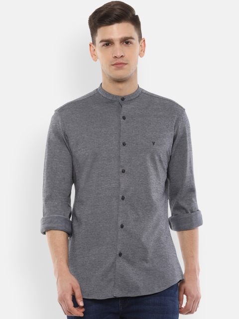 

Van Heusen Sport Men Charcoal Regular Fit Solid Casual Shirt