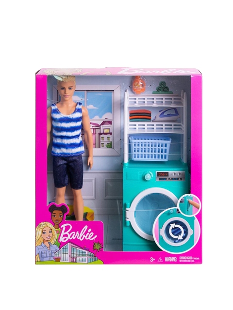 

Barbie Kids Blue & Beige Ken Doll With Laundry Playset