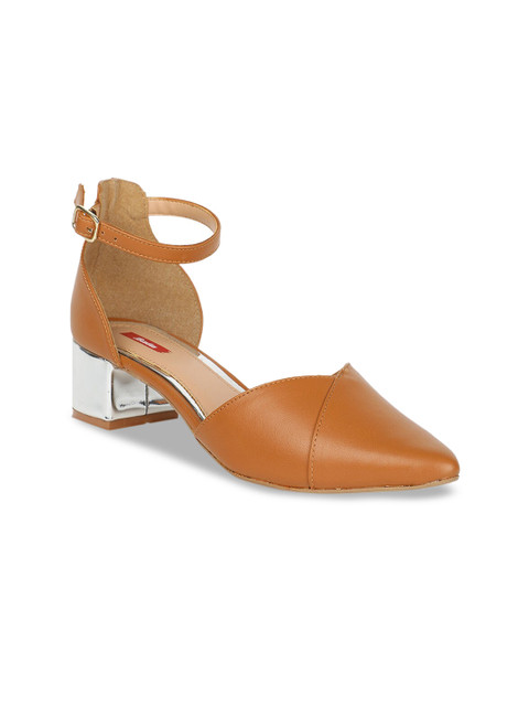 

Bata Women Brown Solid Pumps