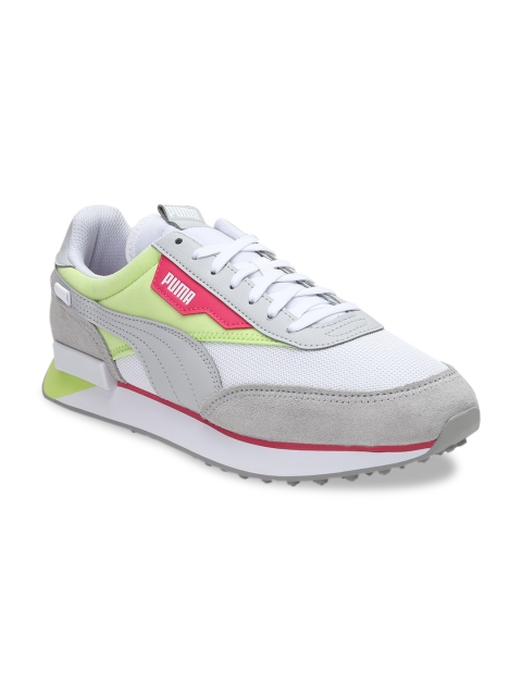 

Puma Unisex Grey Future Rider Neon Training or Gym Shoes