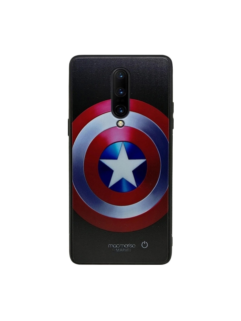 

macmerise Green & Black Marvel Comics Classic Captains Shield Lumous Sustainable OnePlus 8 Back Case, Grey