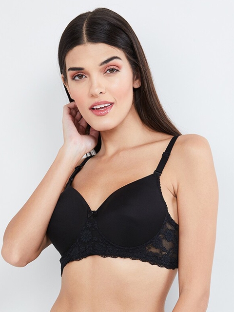

max Black Lace Underwired Lightly Padded T-shirt Bra WIN19FPDNW01BLACK