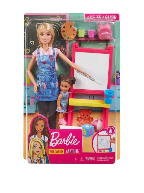 

Barbie Unisex Kids Multicoloured Art Teacher Doll & Playset, Multi