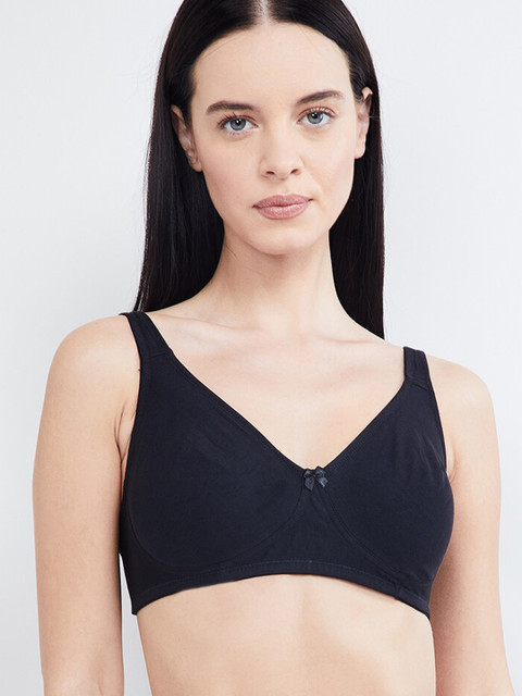 

max Black Solid Non-Wired Non Padded T-shirt Bra PA19SCB07BLACK