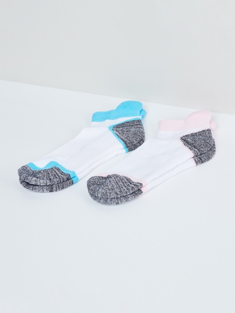

max Women Pack of 2 Multicoloured Patterned Ankle-Length Socks, Multi