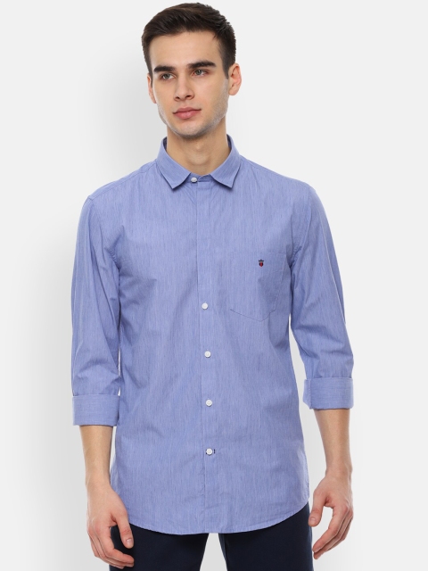 

Louis Philippe Sport Men Blue Slim Fit Self Design Casual Shirt
