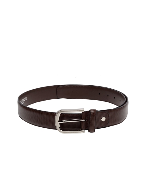 

Carlton London Men Brown Solid Belt