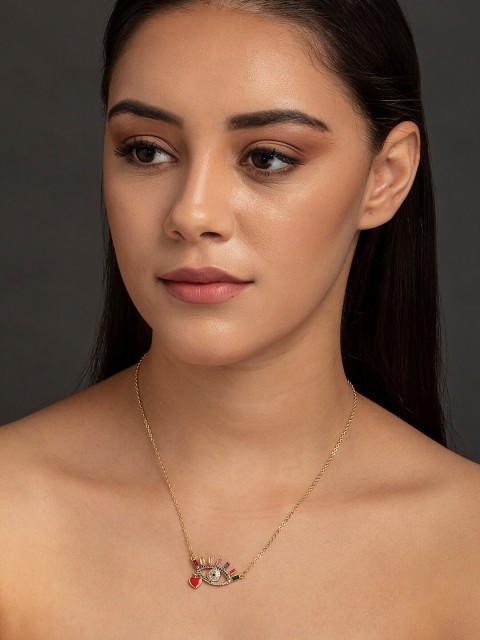 

elle Gold-Plated Handcrafted Necklace