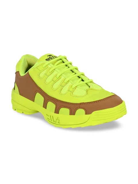 

Big Fox Men Fluorescent Green Canvas Running Shoes