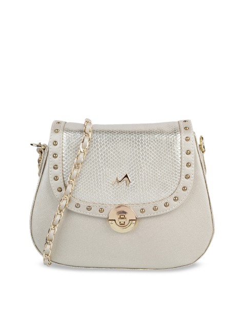 

Metro Muted Gold-Toned Textured Sling Bag