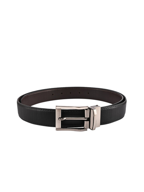 

BuckleUp Men Black & Brown Reversible Solid Belt