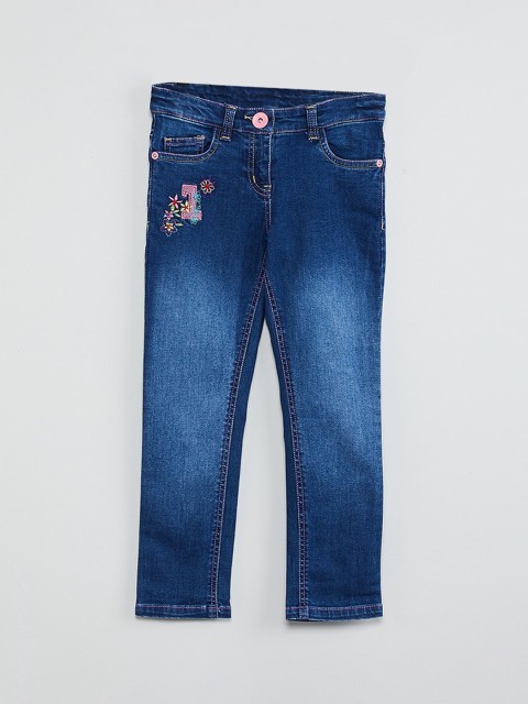 

max Girls Blue Regular Fit Mid-Rise Clean Look Jeans