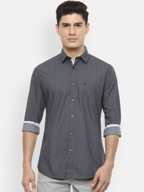 

Van Heusen Sport Men Grey Regular Fit Checked Casual Shirt