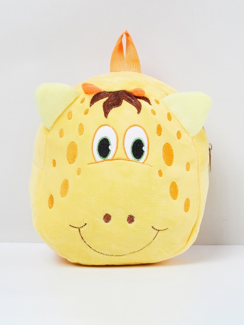 

max Yellow Printed Handheld Bag