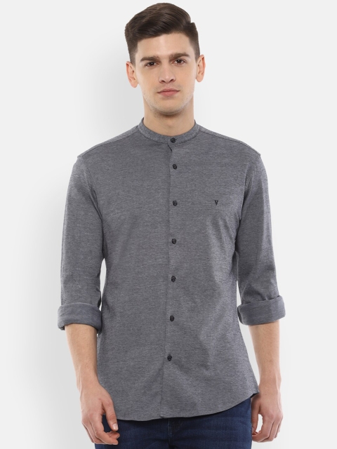 

Van Heusen Sport Men Grey Regular Fit Solid Casual Shirt