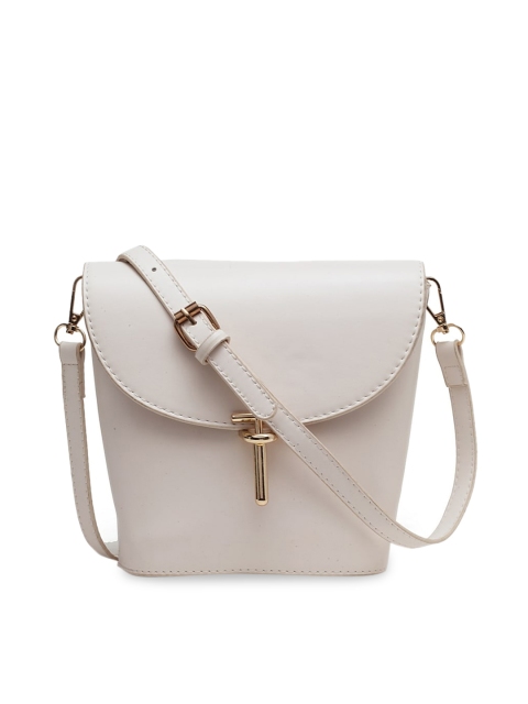 

MIO Borsa White Solid Sling Bag