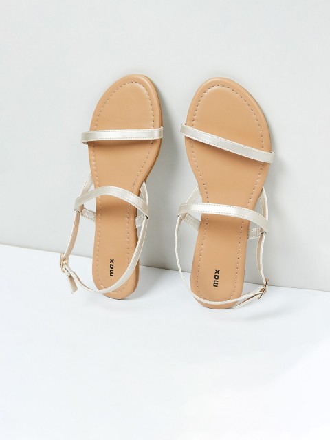 

max Women Beige Comfort Sandals
