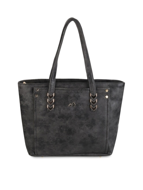 

Metro Charcoal Grey Printed Handheld Bag