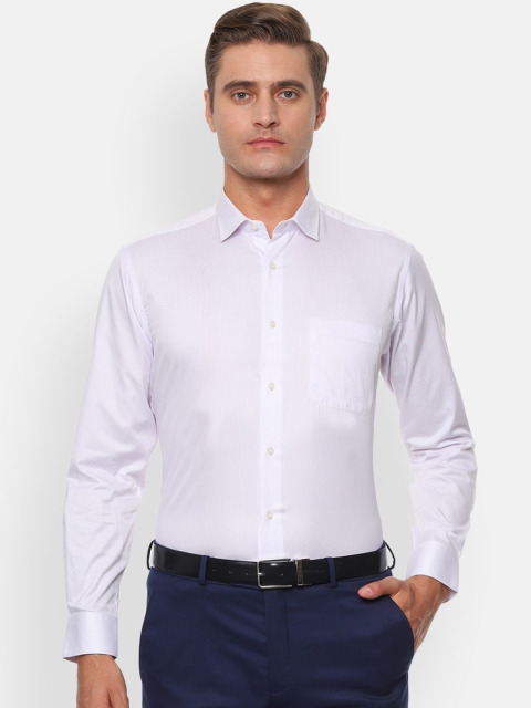 

Van Heusen Men White Regular Fit Striped Formal Shirt