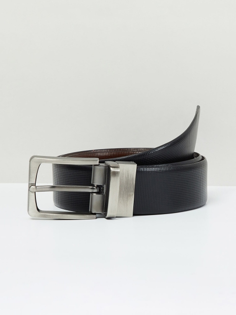 

max Men Black & Brown Reversible Solid Leather Belt