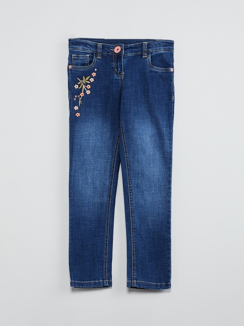 

max Girls Blue Regular Fit Mid-Rise Clean Look Stretchable Jeans