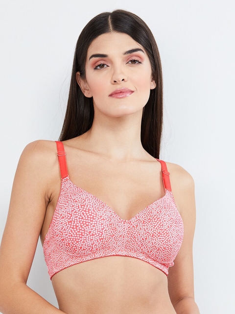 

max Coral Printed Non-Wired Lightly Padded T-shirt Bra WIN19PDNW04