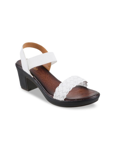 

Metro Women White Textured Heels