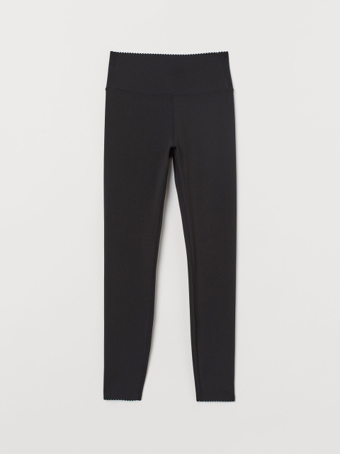 

H&M Women Black Solid Shaping Tights High Waist