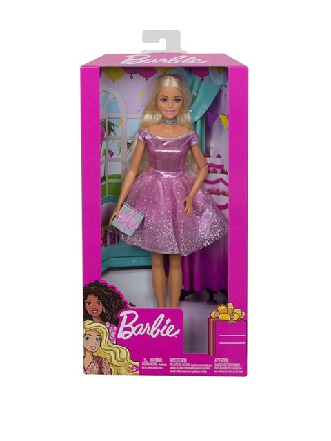 Barbie Kids Pink & Beige Happy Birthday Doll