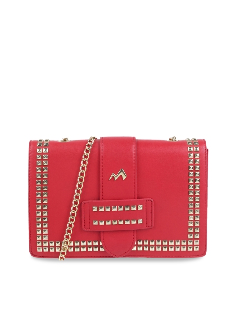 

Metro Red Embellished Sling Bag