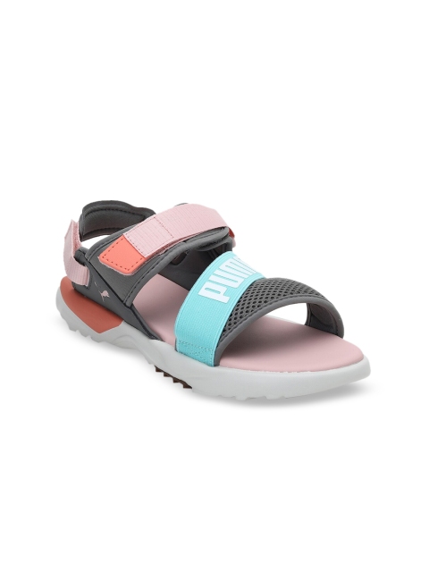

Puma Women Grey & Pink JS Trail Sports Sandals