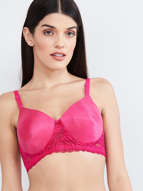 

max Pink Solid Non-Wired Non Padded T-shirt Bra WIN19FPDNW01