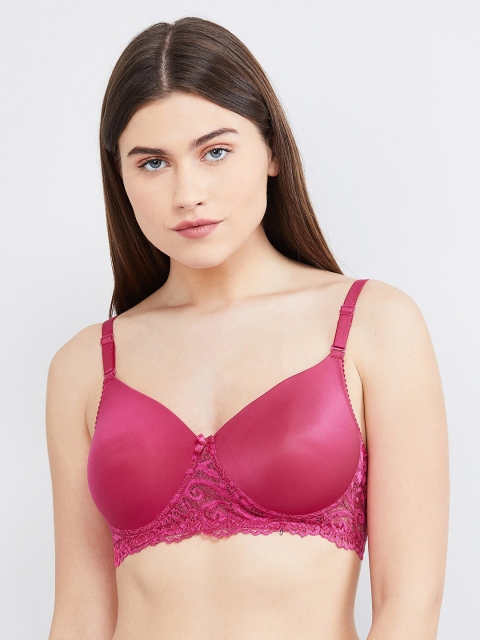 

max Pink Solid Non-Wired Lightly Padded T-shirt Bra SP20FPD01