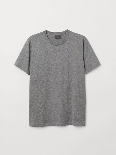 

H&M Men Grey Premium Cotton T-Shirt