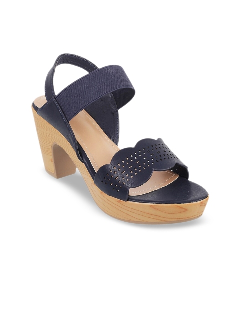 

Metro Women Blue Textured Heels