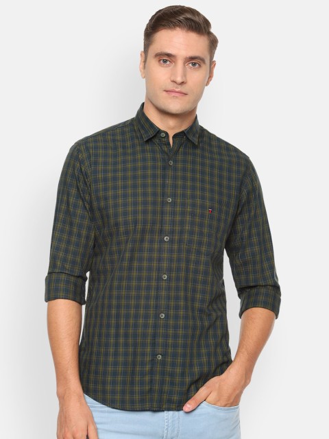 

Louis Philippe Sport Men Green Slim Fit Checked Casual Shirt
