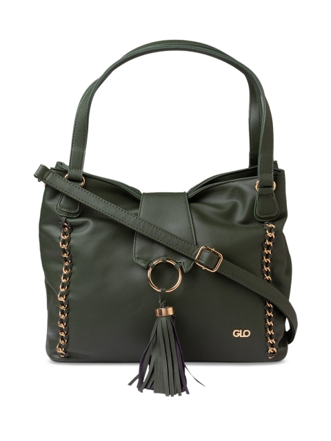 

Globus Teal & Teal Embellished Hobo Bag, Green