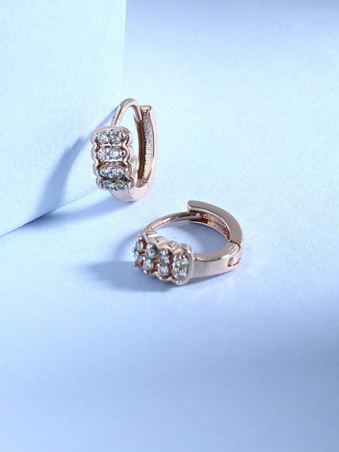

Tistabene Silver-Toned Contemporary Hoop Earrings