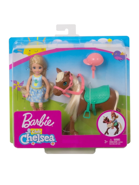 

Barbie Unisex Kids Multicolored Club Chelsea Doll & Horse, Multi