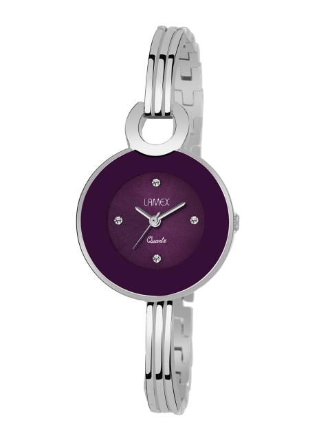 

LAMEX Women Purple & Silver-Toned Analogue Watch ZOOMDLX-5510-SS