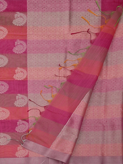 

Pothys Pink Woven Design Cotton Blend Saree