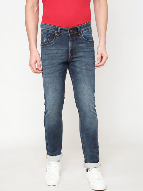 

Oxemberg Men Blue Slim Fit Mid-Rise Clean Look Stretchable Jeans