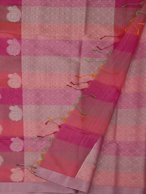 

Pothys Pink Woven Design Cotton Blend Saree