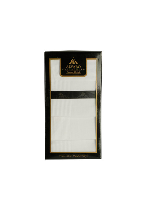 

Alvaro Castagnino Men Pack Of 10 White Solid Accessory Gift Set